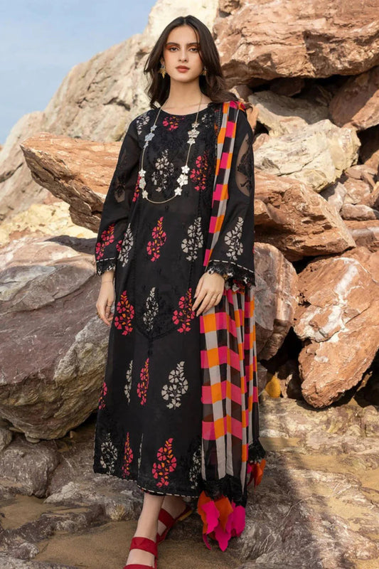 3PC LAWN Digital Print - SS-3036