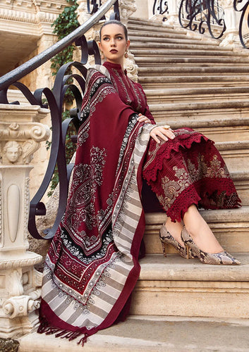 3PC Lawn Embroidered with Print Dupatta- SS-3005