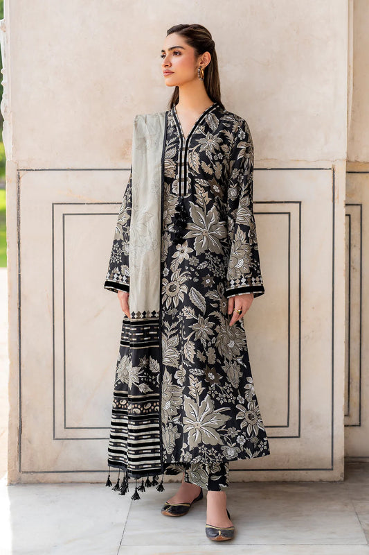 3PC LAWN Digital Print - SS-3046