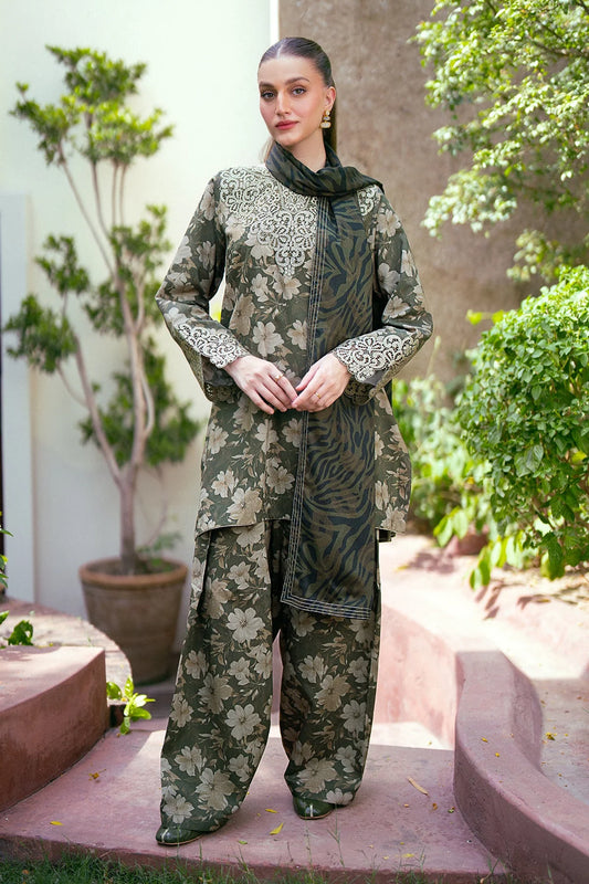 3PC LAWN Digital Print - SS-3047