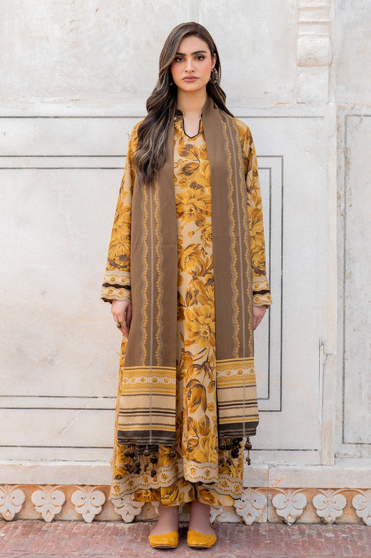 3PC LAWN Digital Print - SS-3038