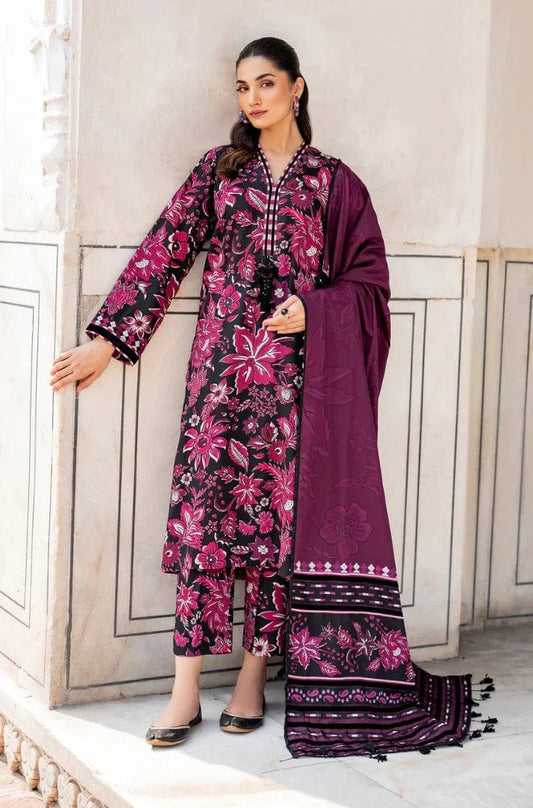 3PC LAWN Digital Print - SS-3041